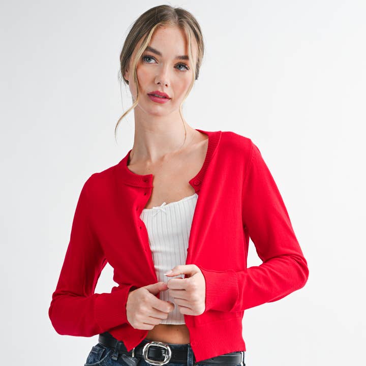 5176GN Ribbed Button-Up Knit Cardigan and other Purchase Wholesale button down cardigan. Free Returns & Net 60 Terms on Faire trending on Faire.