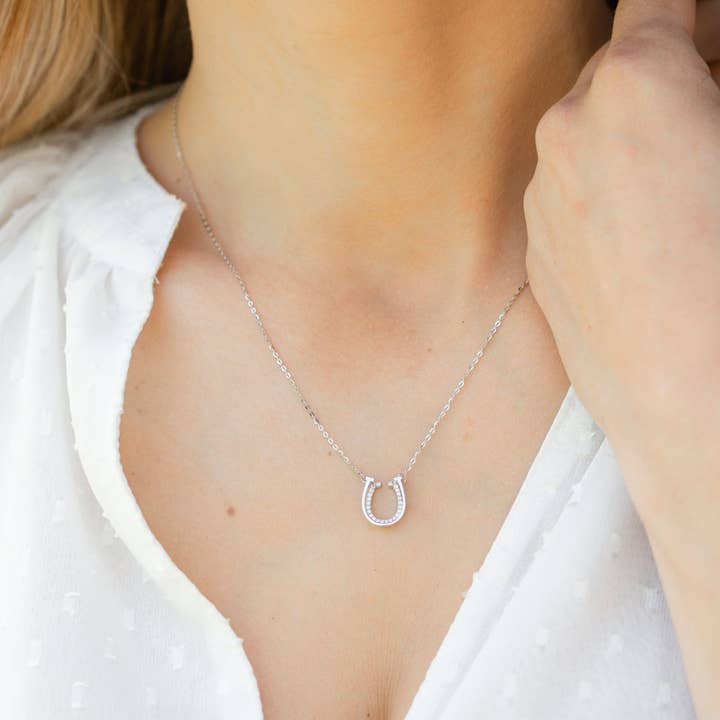 Horseshoe Necklace for wholesale by Annabel Jewellery