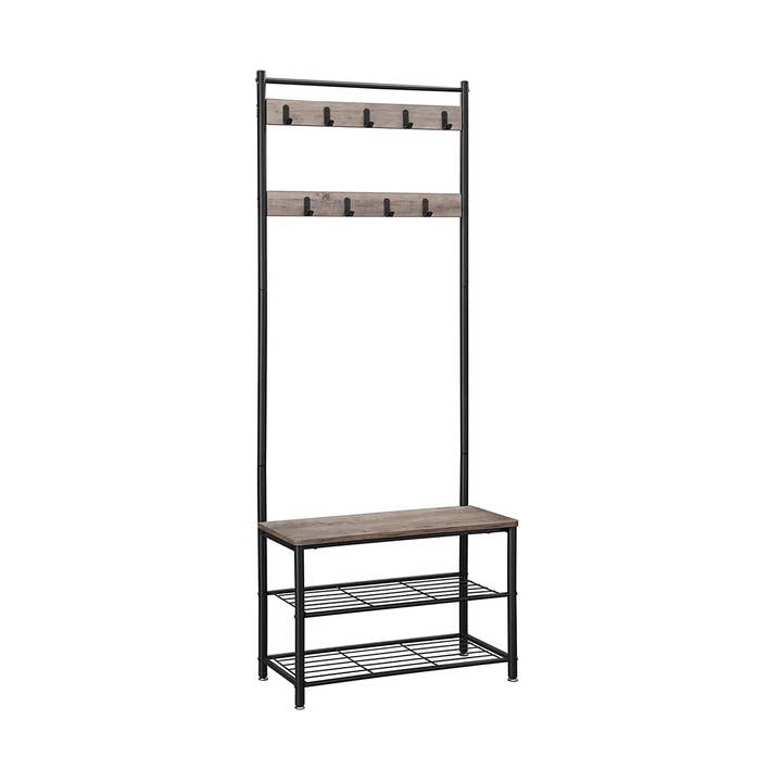 Coat Rack with Shoe Storage Bench 2 for wholesale by Greenwestons
