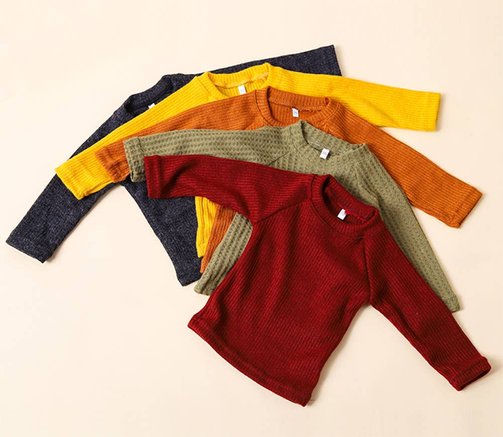 Fennco Styles - Wholesale Clothing Set - Baby - Solid Knit Cotton 3pcs Baby Outfit 2