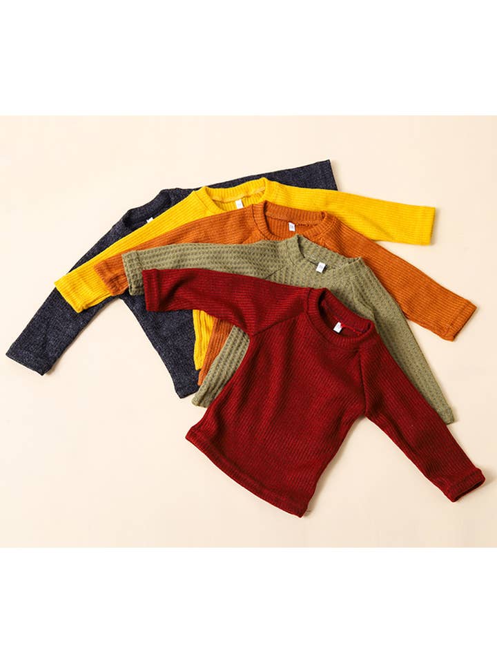 Fennco Styles - Wholesale Clothing Set - Baby - Solid Knit Cotton 3pcs Baby Outfit 2