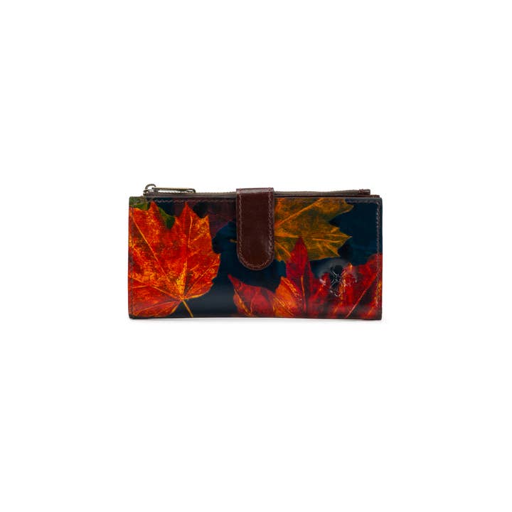 Patricia Nash Nazari Bifold Wallet - Maple Leaves for wholesale on Faire