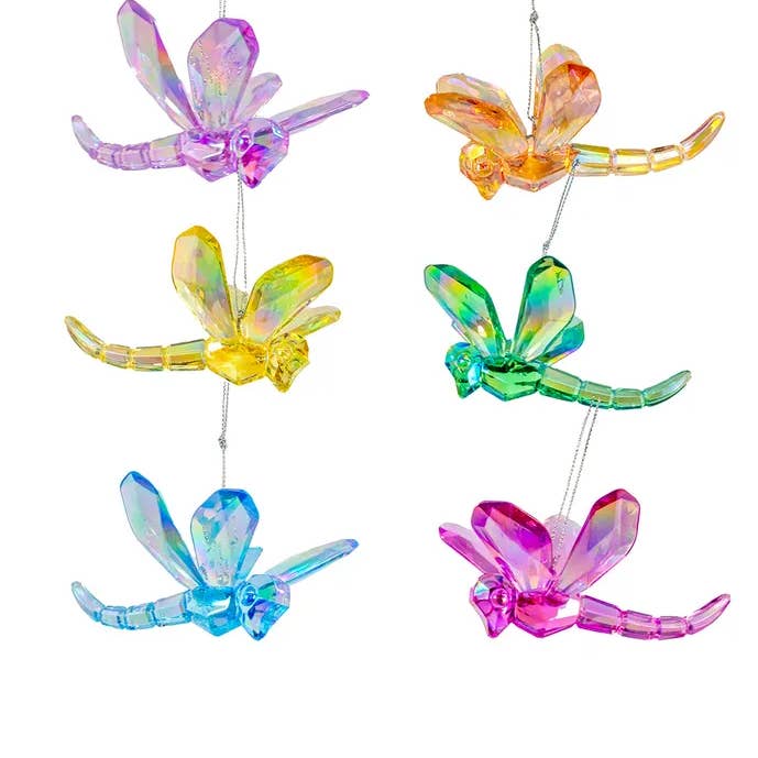 Kurt S. Adler, Inc. - Wholesale Ornament - 2" Acrylic Colorful Dragonfly Ornament 6A0