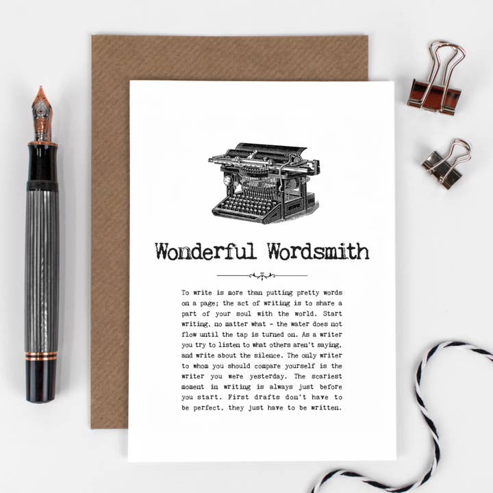 Prachtige Wordsmid kaart voor schrijvers voor wholesale door Coulson Macleod (U.S. Duties Paid)