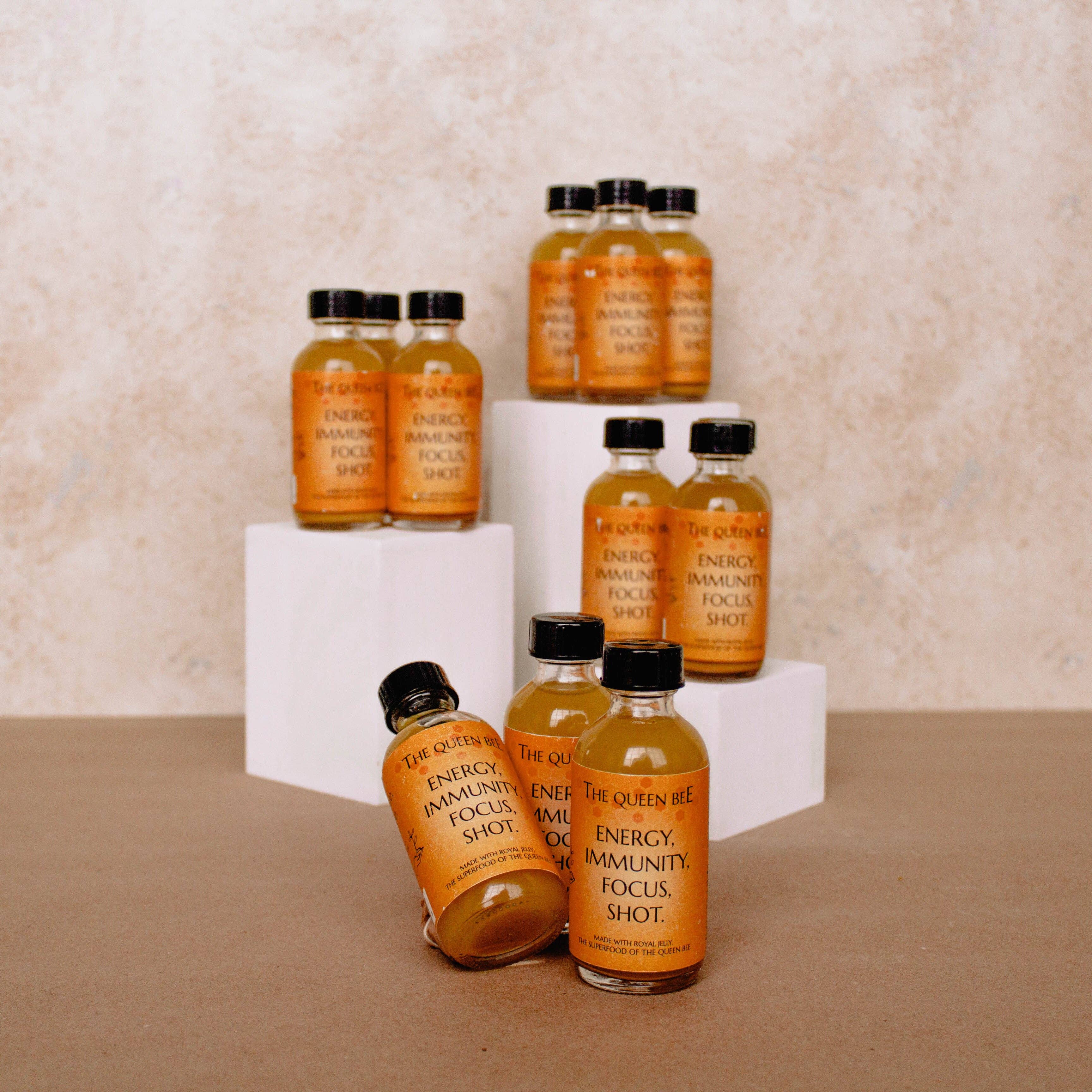 Queen Bee - Wholesale Wellness Juice/Tonic - Ginger Turmeric Wellness Shot1