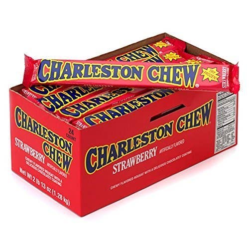 Shop The King - Wholesale Chocolate Bar - Tootsie Roll Chew Strawbry 24 Per Box0