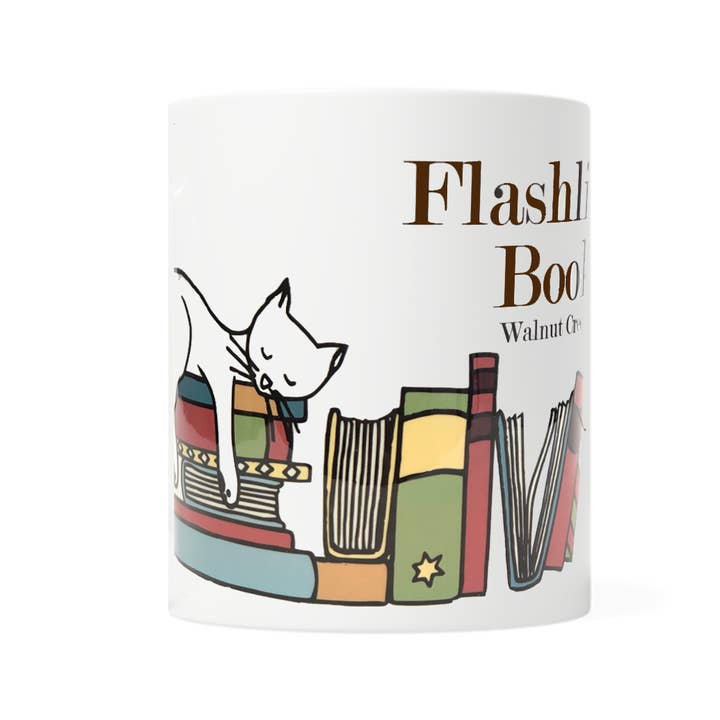 Fly Paper Products - Wholesale Coffee Mug - Book Shelf, Cats & Coffee- Custom Coffee or Tea Mug2