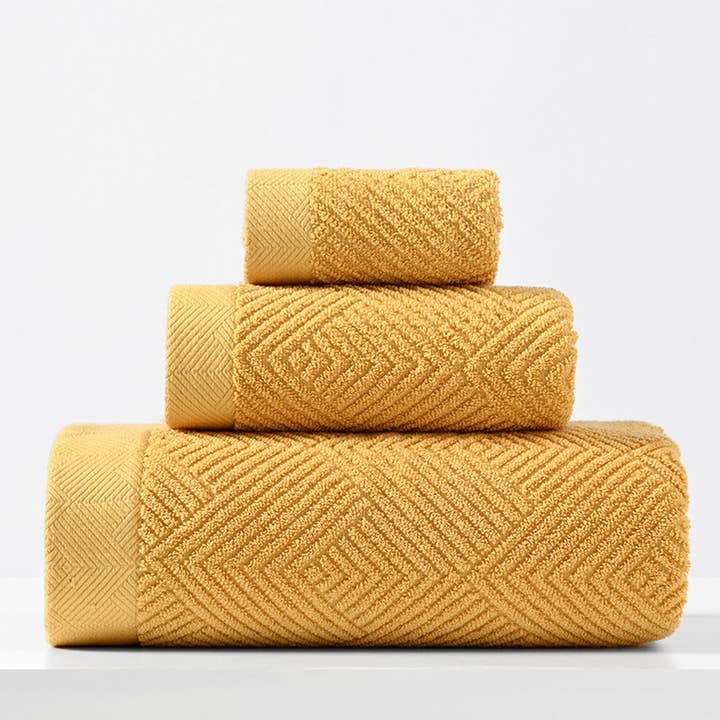 ACCITY - Wholesale Bath Towel - HOUSEHOLD THICK BATH TOWEL THREE PIECE SET_CWMM23022