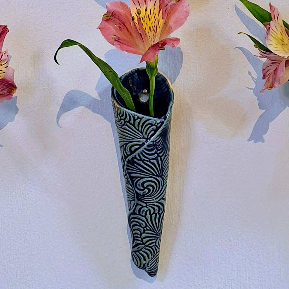 Plays in Mud Pottery - Wholesale Wall Planter - Wall Pocket - Handmade Pottery Wall Vase - Made to Order8