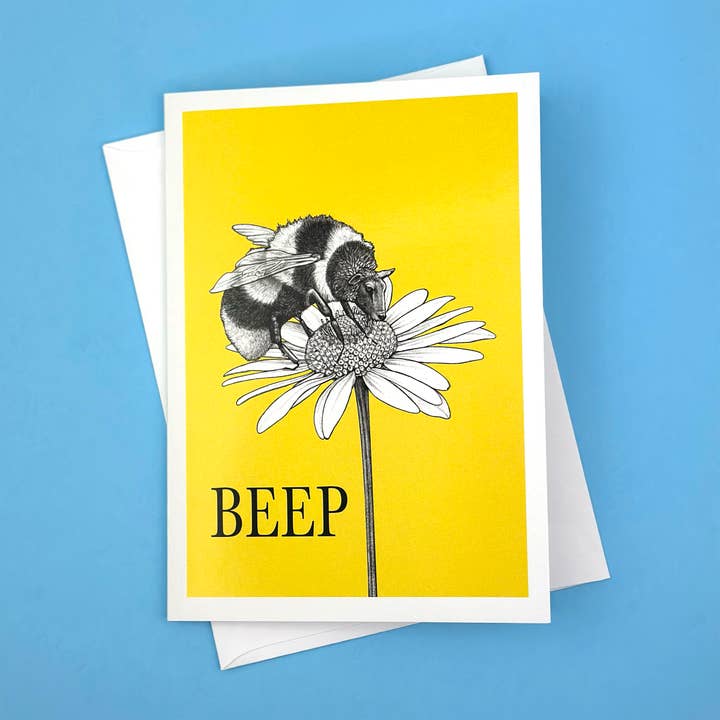 Beep 5x7" Greeting Card for wholesale by Whatif Creations