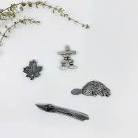 MICHELLE BEAUDOIN – wholesale Magnet – Canadian Decorative Magnets - Inukshuk, Maple Leaf, Beaver
