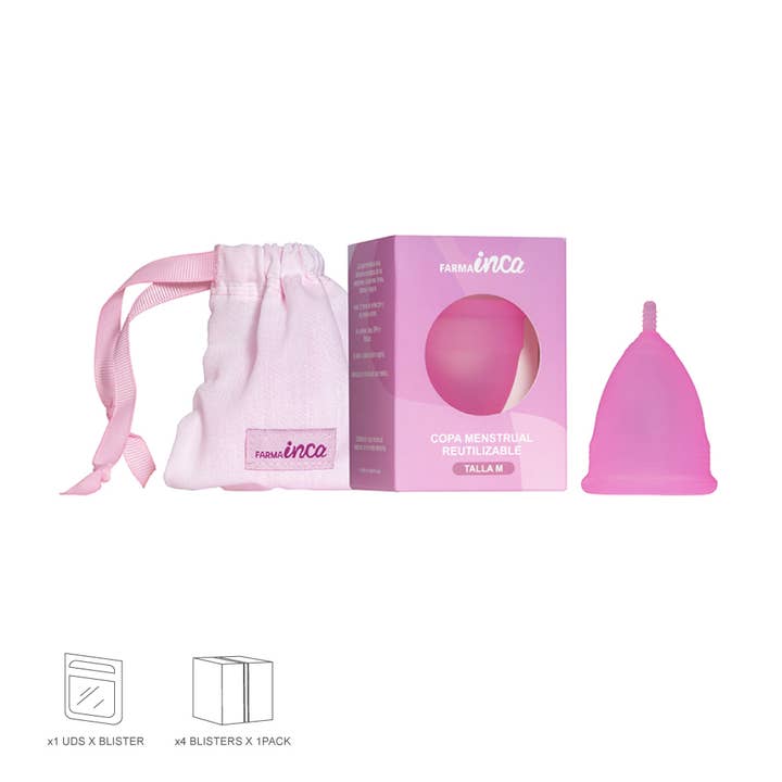 IKILIFE S.L - Vendita all'ingrosso Coppette mestruali - Coppetta mestruale con borsa per il trasporto - Taglia M4