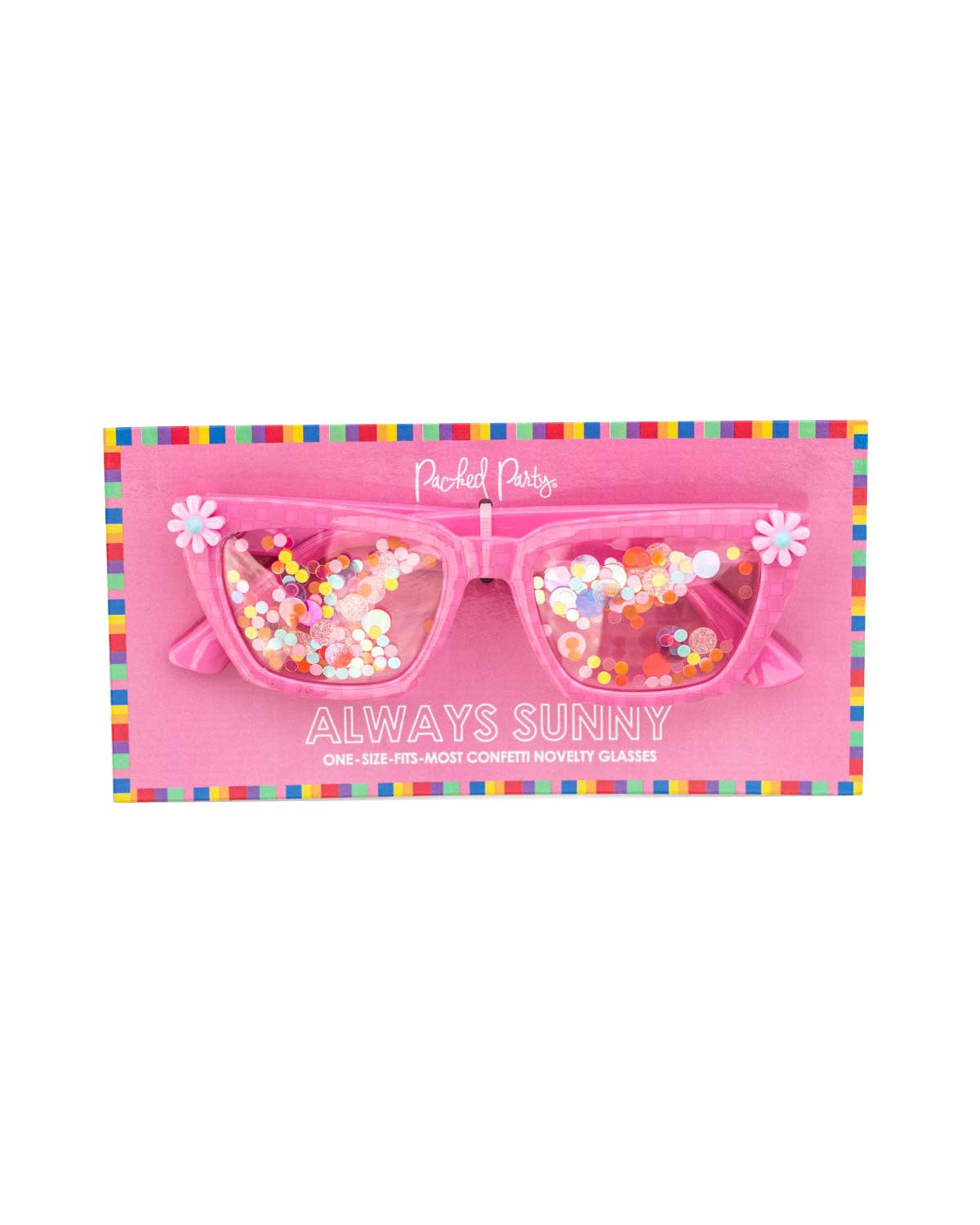 Packed Party – wholesale Sunglasses – Women's – Vitamin Me Confetti Party Glasses0