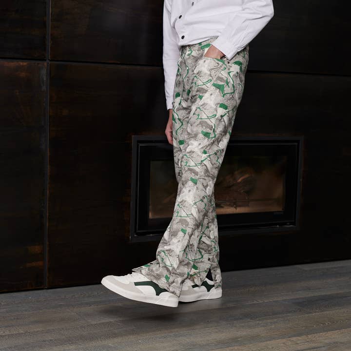 HERMAN&CO - Wholesale Jeans - Men's - Psychedlic Printed Unisex Jean