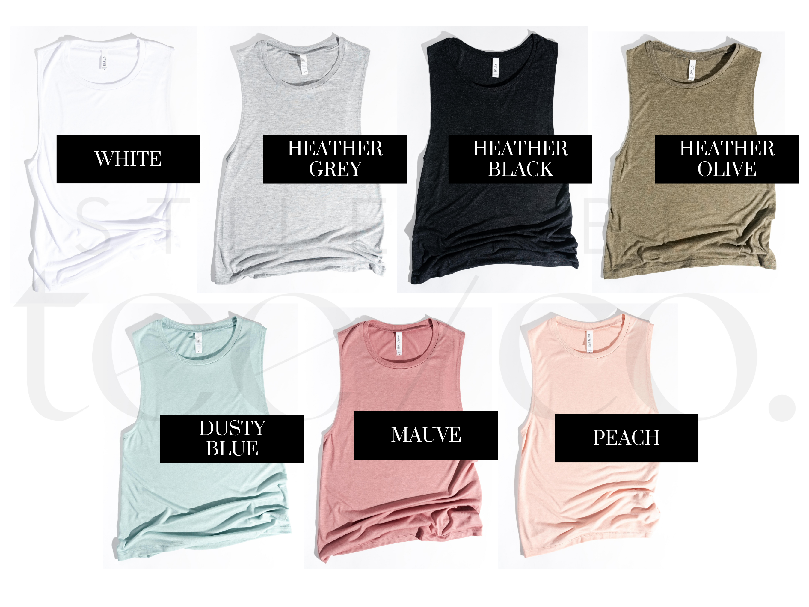 Stiles Tee Co. - Vendita all'ingrosso Canotta - Donna - Canotta donna "Salty" con lettering bianco1