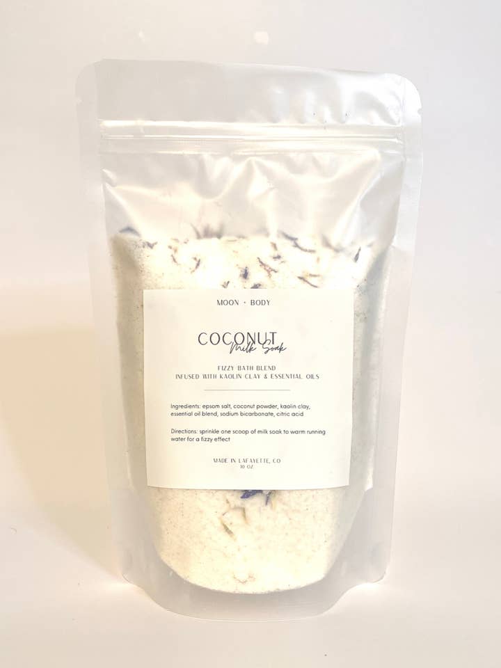 Coconut Milk Soak for wholesale by Moon + Body