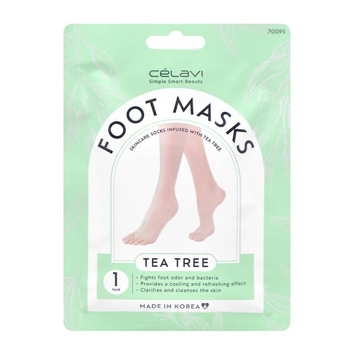 PINEAPPLE Beauty - Wholesale Foot mask - Celavi 70091 Tea Tree 3 Pairs Foot Masks - 1 Set2