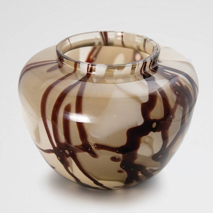 House of Roya Ltd – Großhandel Vasen – Posy-Vase in geräuchertem Alabasternebel1