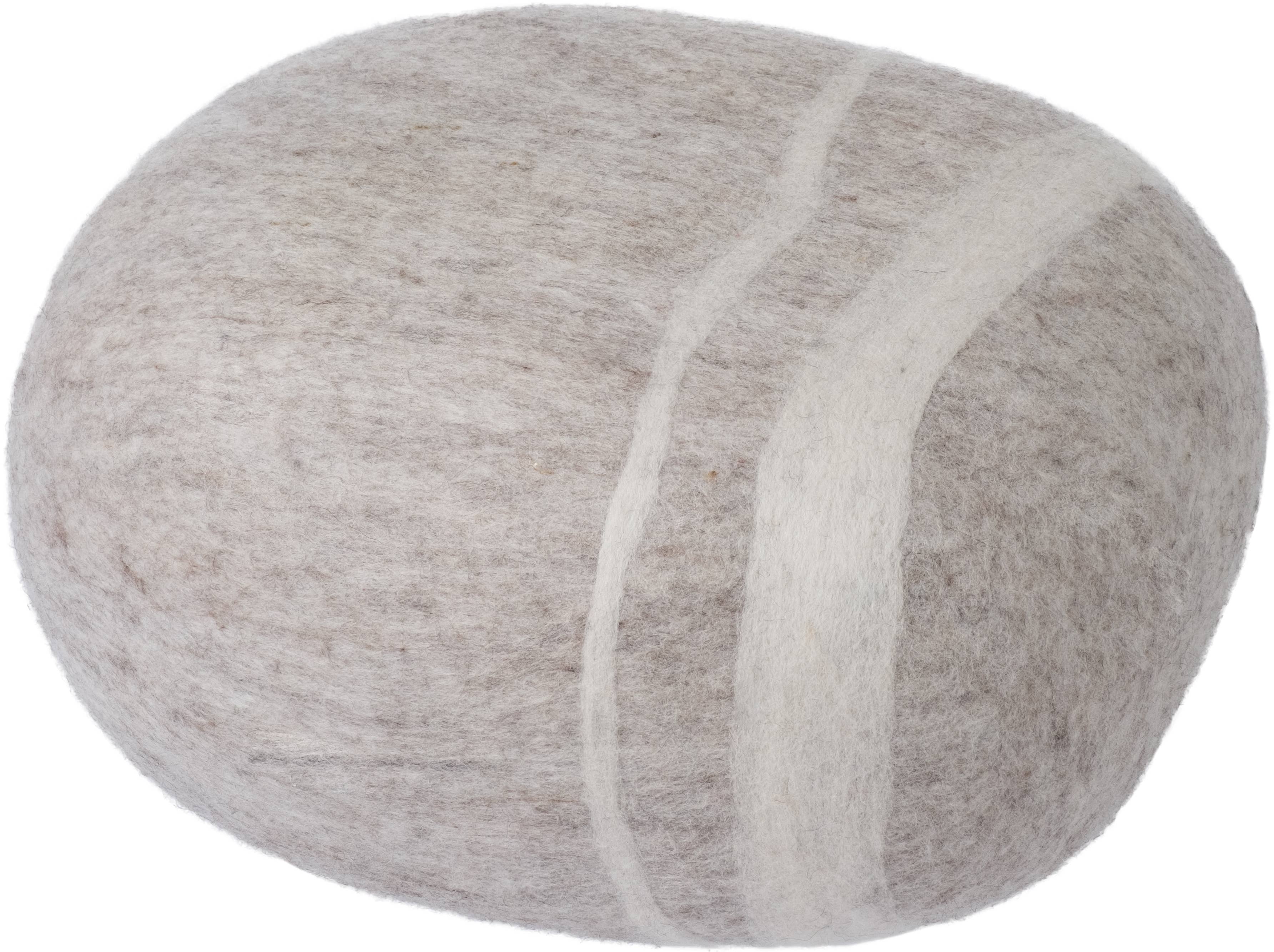 myfelt - Wholesale Pouf - Béla – Felt Pebble beige 100% wool1