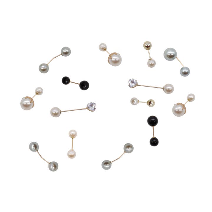 Spille di Perle Assortite | Charm Scarpe, Borsa & Cappello per la vendita all'ingrosso da parte di The Charm Bar Company