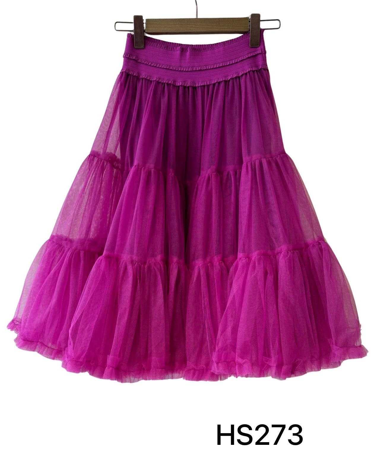 Invitadissimas - Wholesale Skirt - Women's - Pompous tulle midi skirt J875115