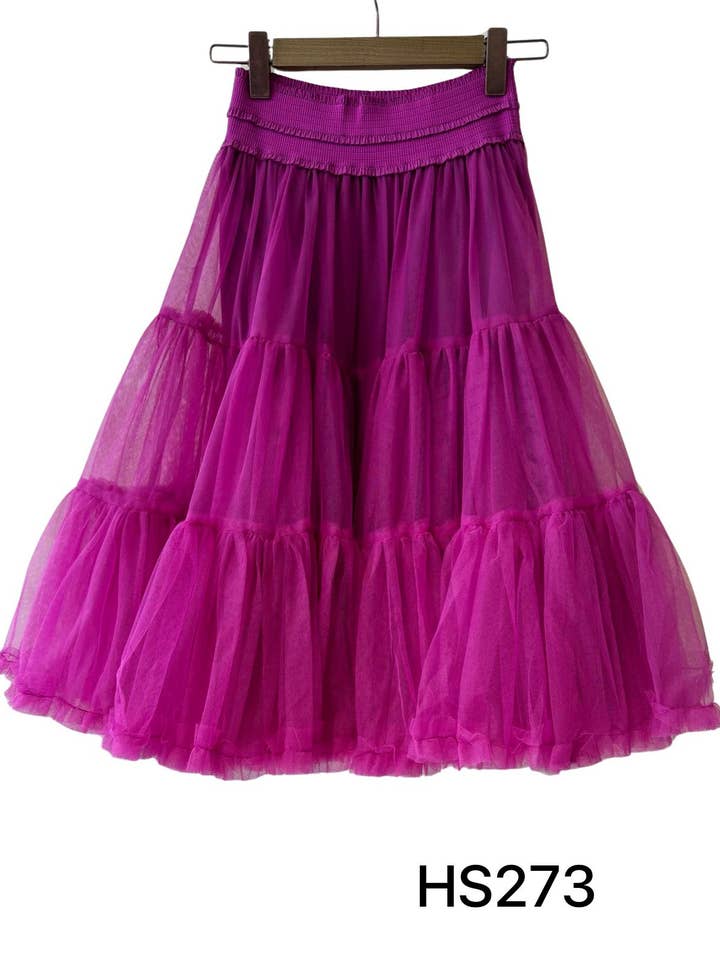 Invitadissimas - Wholesale Skirt - Women's - Pompous tulle midi skirt J875115