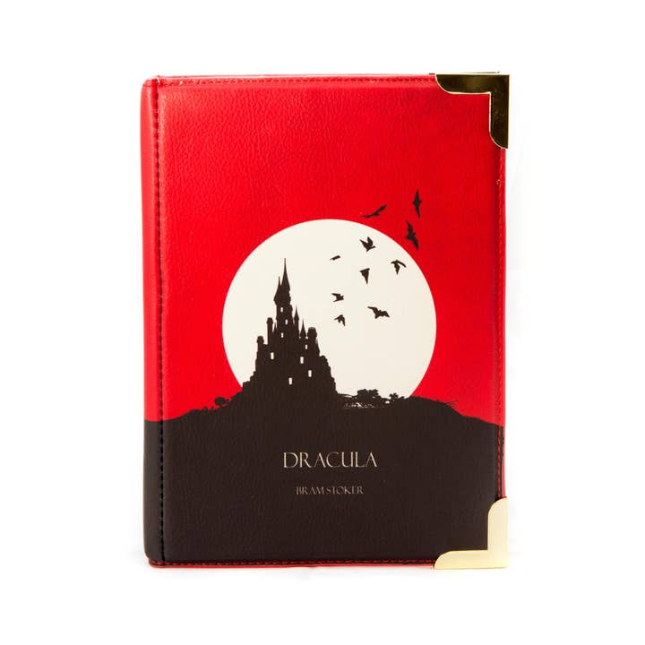 Well Read Company - Wholesale Crossbody Bag - Women's - Dracula Moon Red Book Crossbody Clutch Handbag
