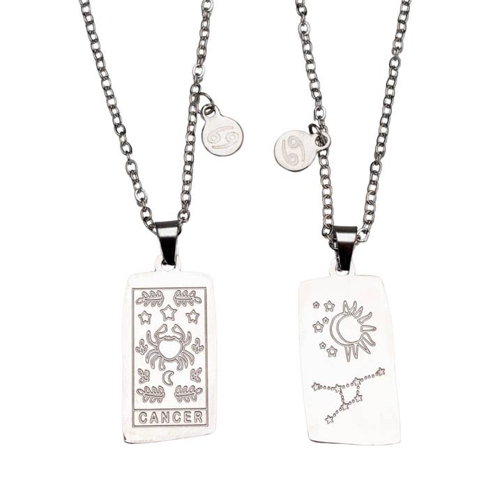 Down To Earth - Vente Colliers à pendentif - Carte de tarot Zodiac et collier d'astrologie14