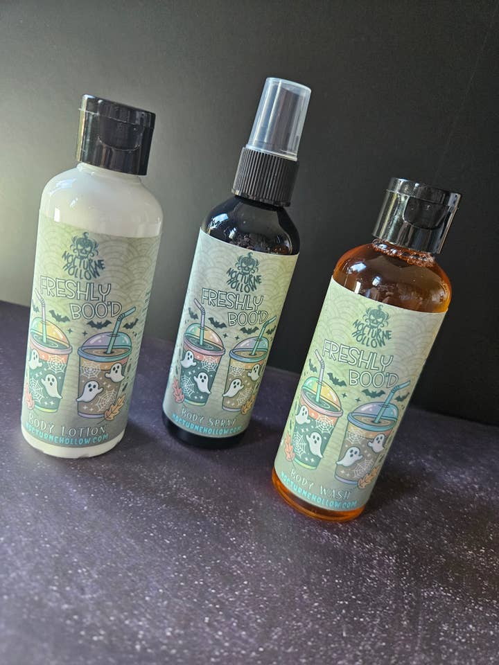 Limited Edition Trio – Freshly Boo'd Body Wash, Body Lotion & Body Spray for wholesale by Nocturne Hollow