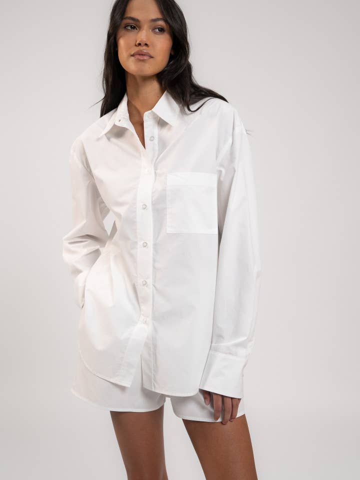 WHITE MANANA SHIRT for wholesale on Faire