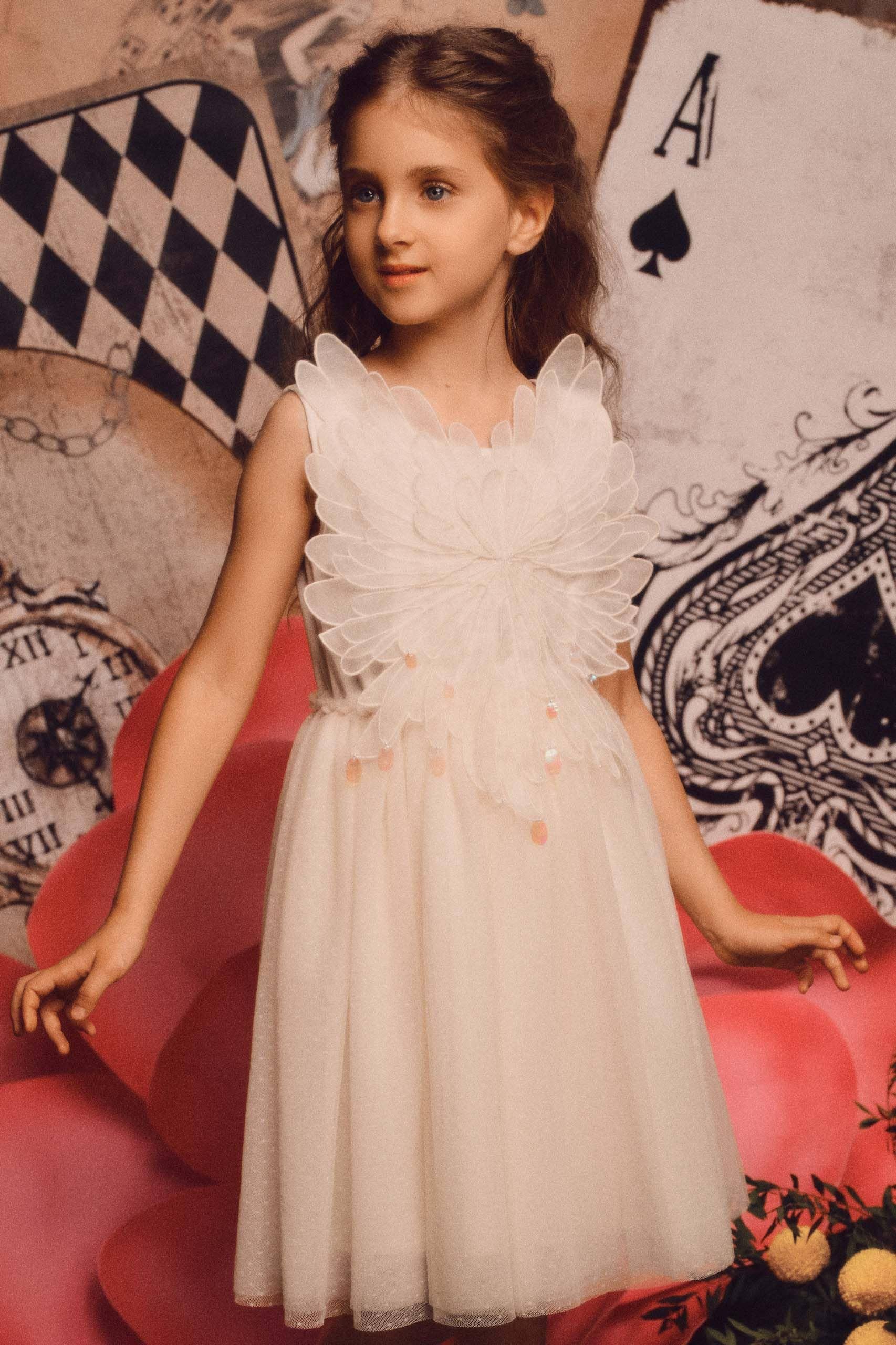 Tutuland – Großhandel Kleid – Kinder – Charmantes mehrlagiges Prinzessinkleid aus Tüll7