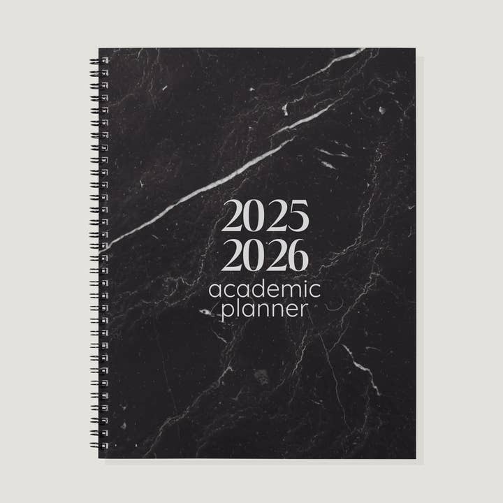 Academic Year Planner Black Marble for wholesale by kierst