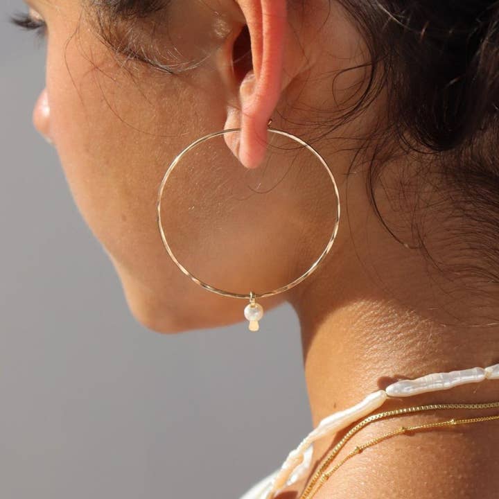 Token Hammered Paloma Hoops Token Hammered Paloma Hoops
