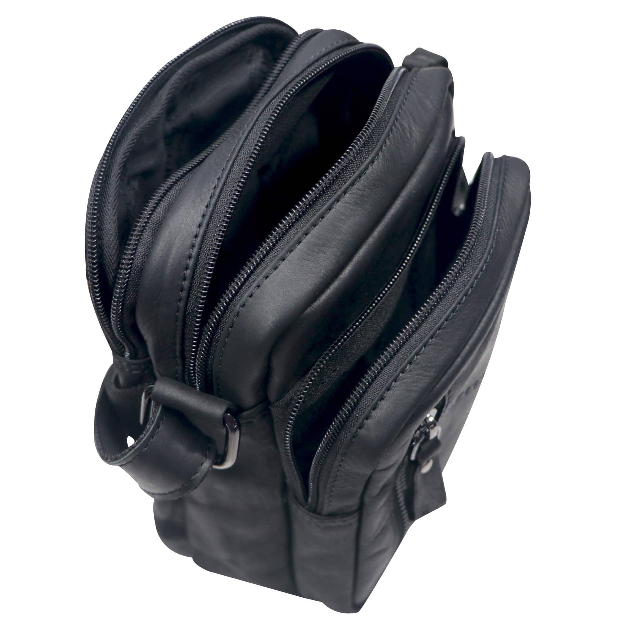 Greenwood – Engroshandel Crossbodytaske – unisex – Nili lille skuldertaske med flere rum Crossbody taske læder22