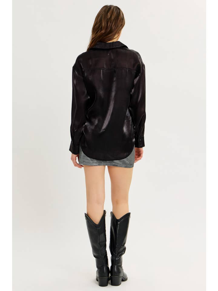 idem ditto - Wholesale Skirt - Women's - FESTIVE ESSENTIAL METALLIC MINI SKIRT WITH FRONT SLIT17