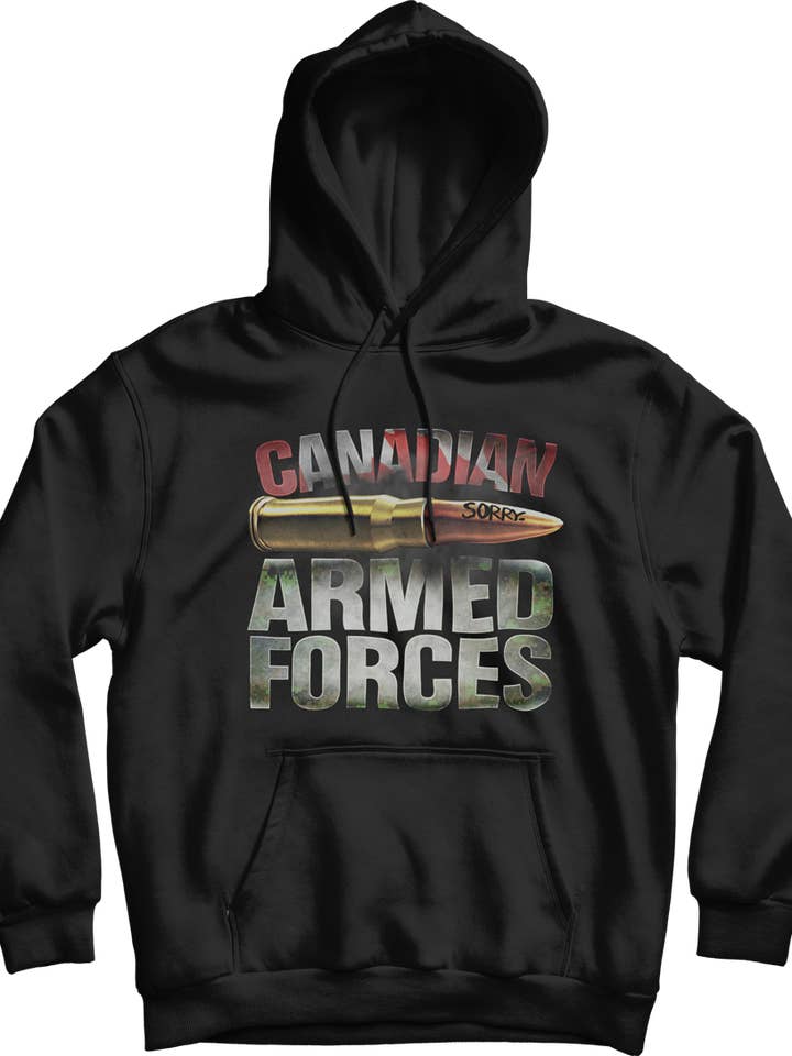 Armed Forces "Sorry" Hoodie for wholesale by Canada for Victory