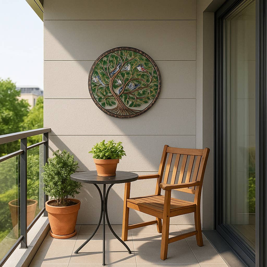 Beyond Borders - Wholesale Wall Accent - Painted Bird Tree of Life2