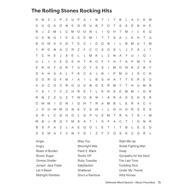 Fox Chapel Publishing - Wholesale Coloring & Activity Book - Adult - Ultimate Word Search Music Favorites - Large Print Puzzle Bk2