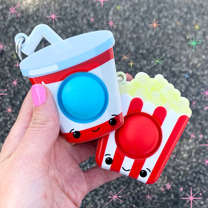OMG Mega Pop Keychains- BFF Edition Soda & Popcorn for wholesale by Top Trenz Inc