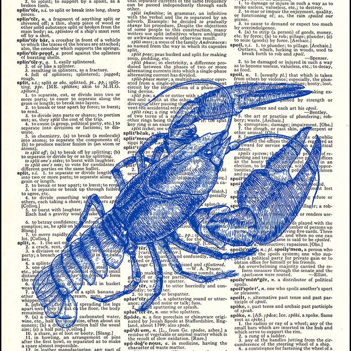 Blue Lobster for wholesale by Fresh Prints of CT