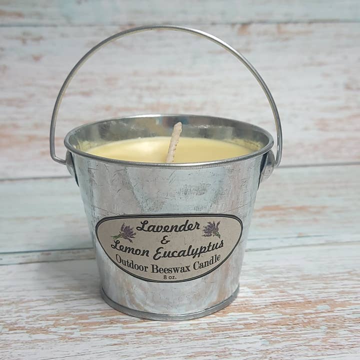 Superior Dry Goods - Wholesale Outdoor Candle - Lavender Mosquito Bucket Candle | Beeswax | Citronella7