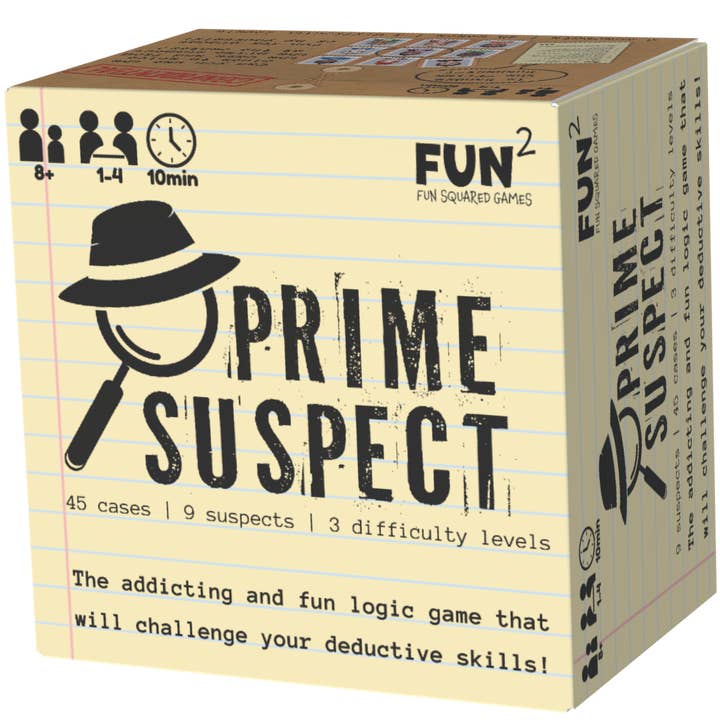 Fun Squared Games - Wholesale Board Game - Prime Suspect (Deductive reasoning logic game)