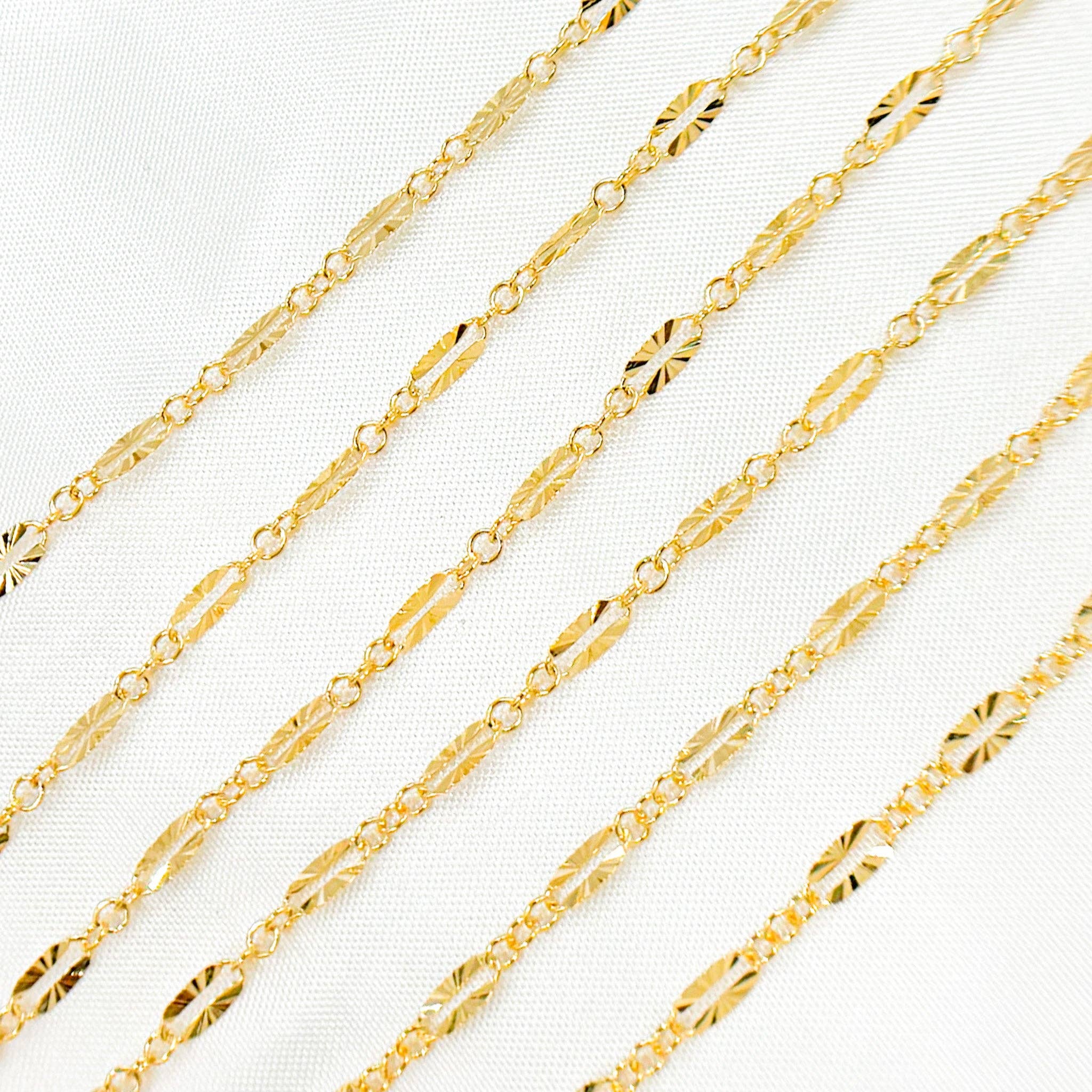 Tresor Jewelry Inc. - Wholesale Link & Chain Necklace - 163SBSFGF. 14K Gold Filled Diamond Cut Marina Link Chain2