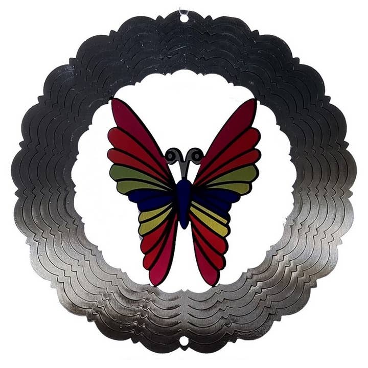 Golden Island Int'l Inc. - Wholesale Wind Spinner - GI-618BF/50 Wind Spinner: 6" Wind Spinner w/Butterfly