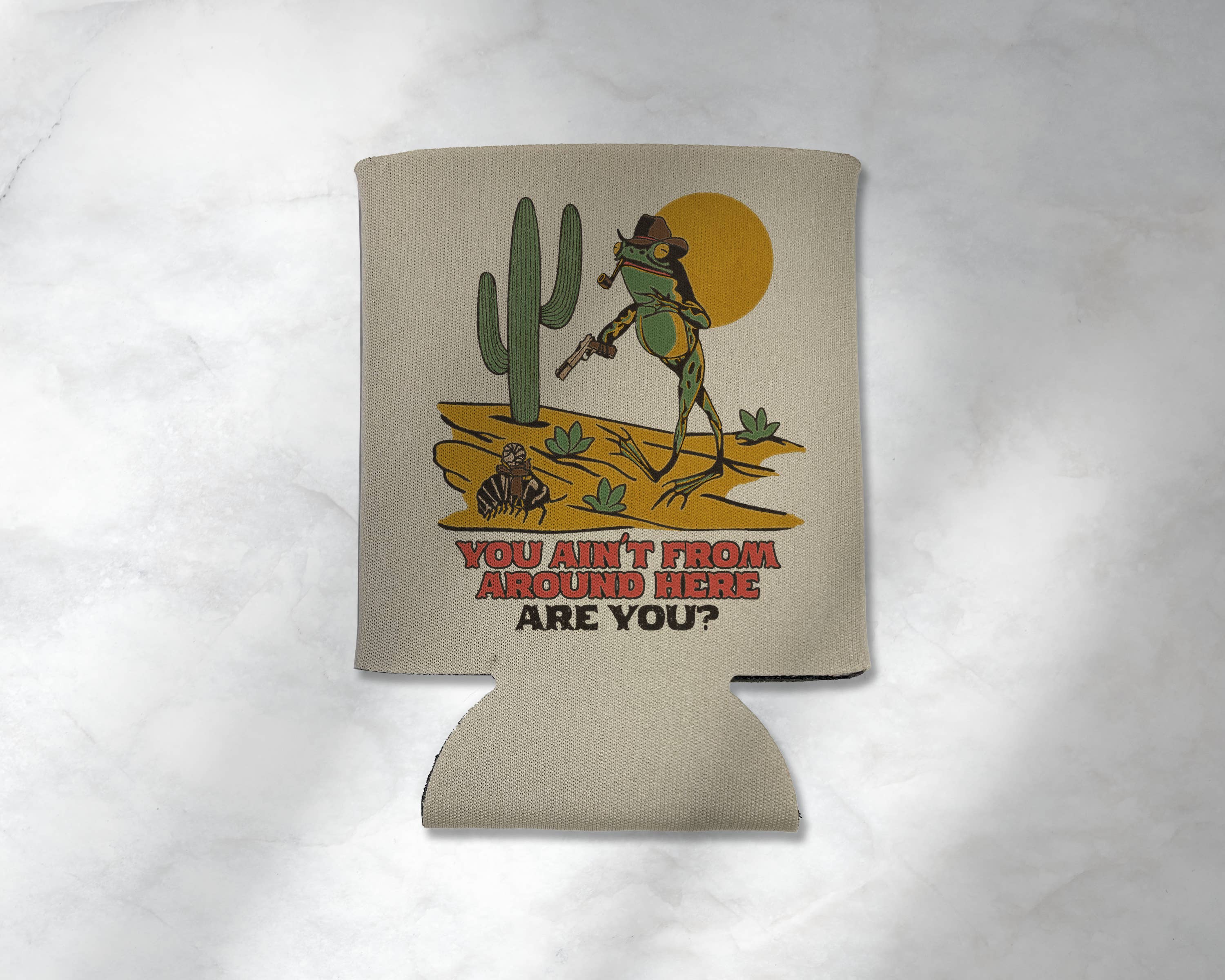 Cluster Funk Studio - Wholesale Drink huggers & koozies - Toad Cowboy Koozie