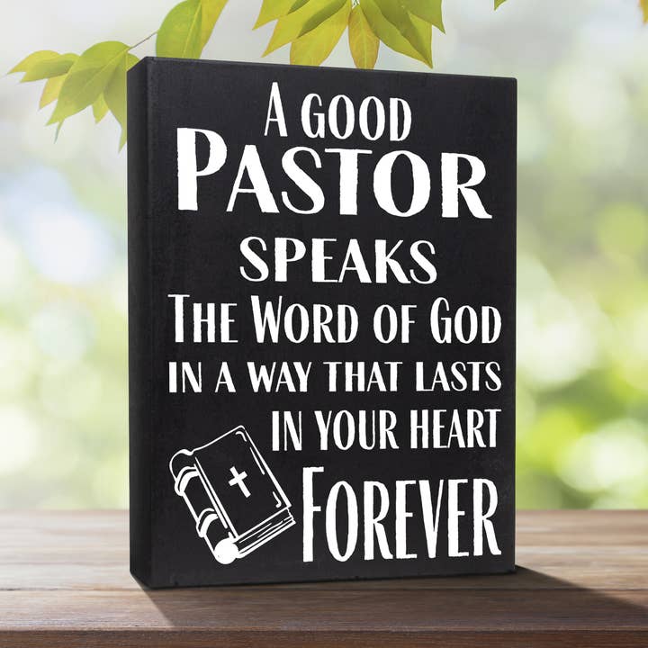 JennyGems - Wholesale Sign - Pastor Appreciation Gift, Gifts for Pastor, Wooden Sign0