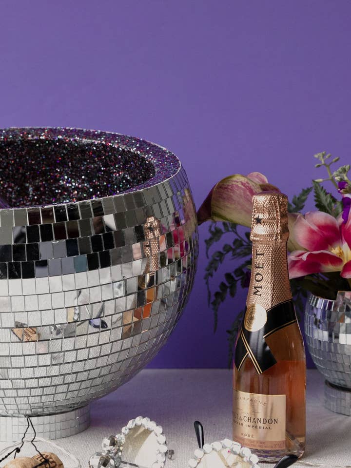 12" Discoball Eiskübel für den Großhandel von PrissyEm Disco Party and Barware