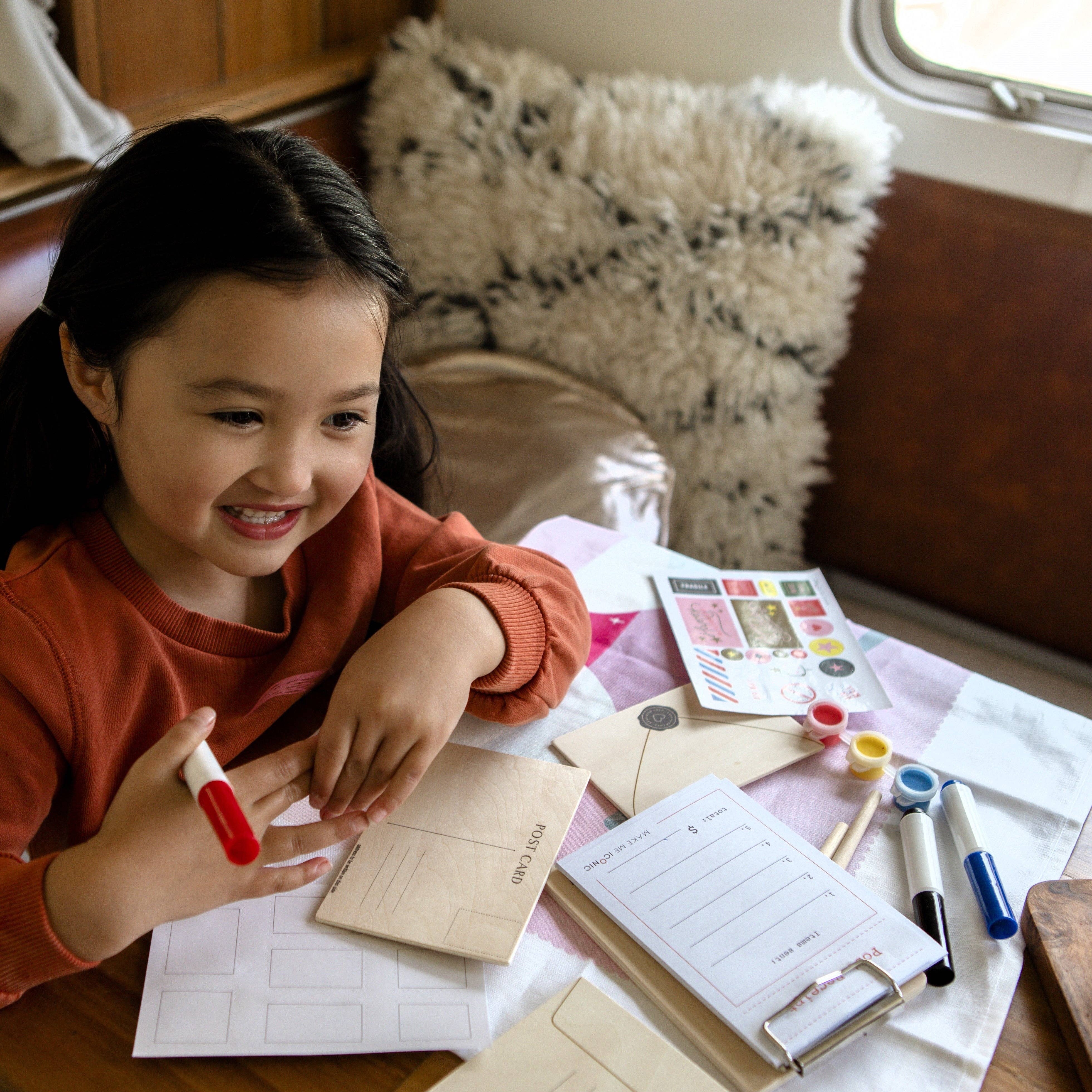 Make Me Iconic - Wholesale DIY Craft Kit - Kids - WOODEN TOY - POST BOX LETTERS CRAFT KIT6