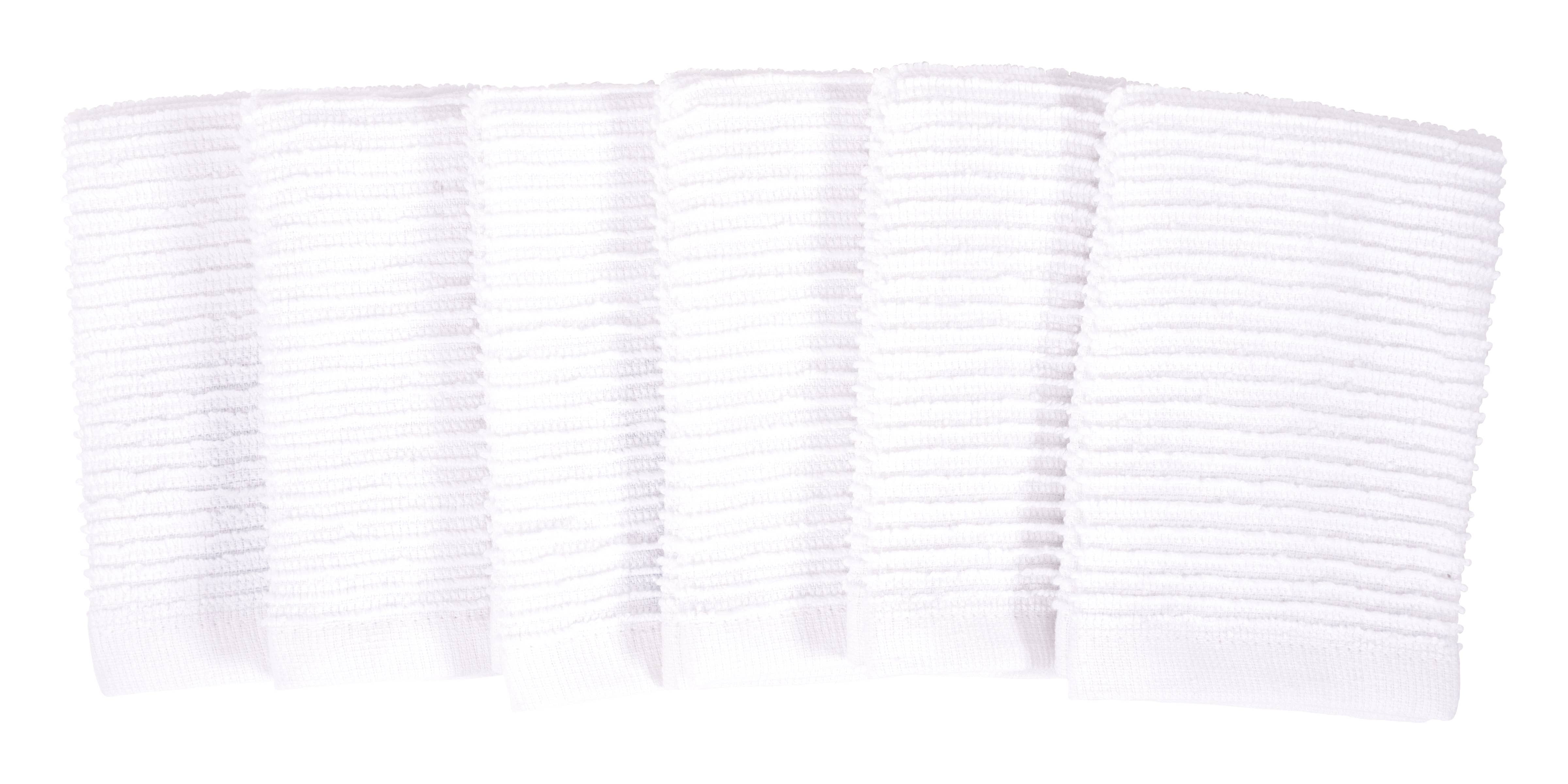 KAF Home - Venta al por mayor Paño de cocina - Juego de 6 paños de cocina KAF Home Wave Terry, 12 x 12 pulgadas1