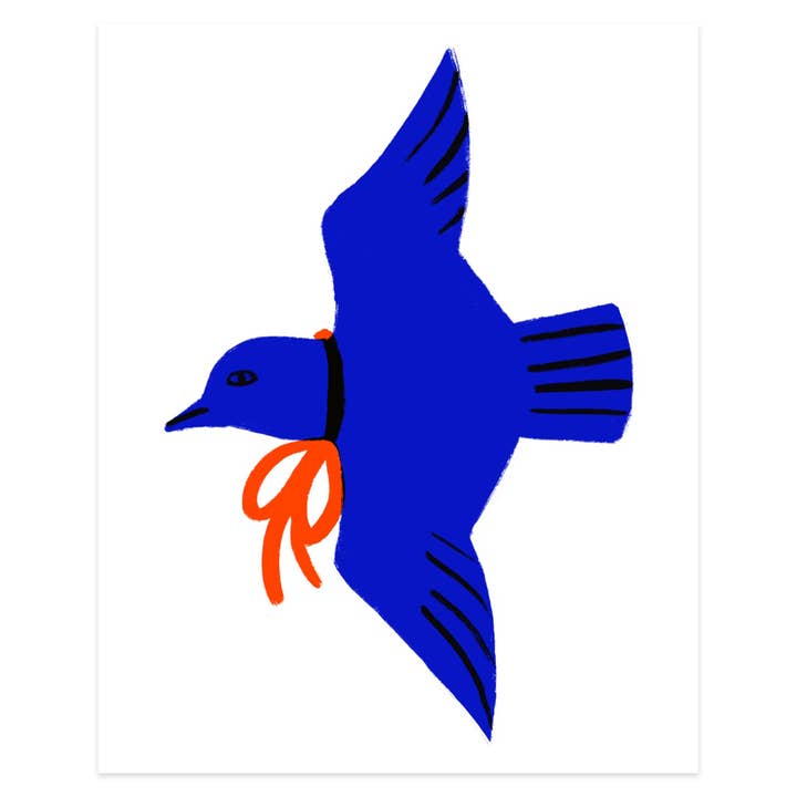Bluebird Art Print for wholesale by Allison Poplett